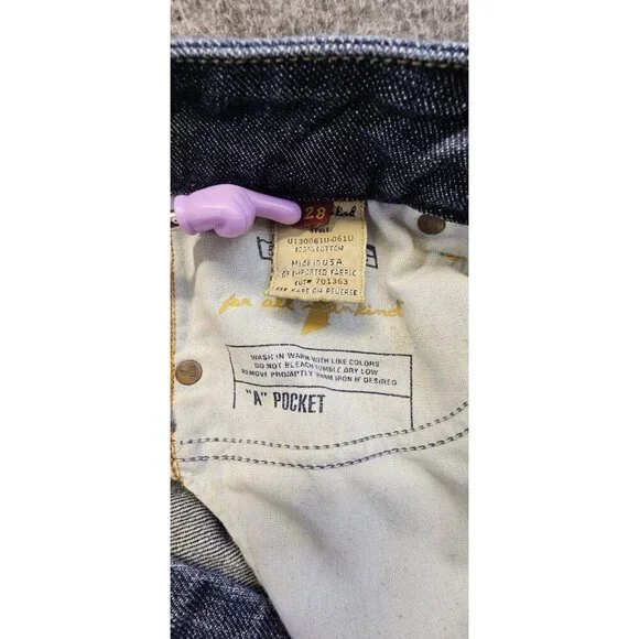 7 For All Mankind Jeans Womens 28 Blue A Pocket Relaxed Bootcut Denim - Picture 11 of 13